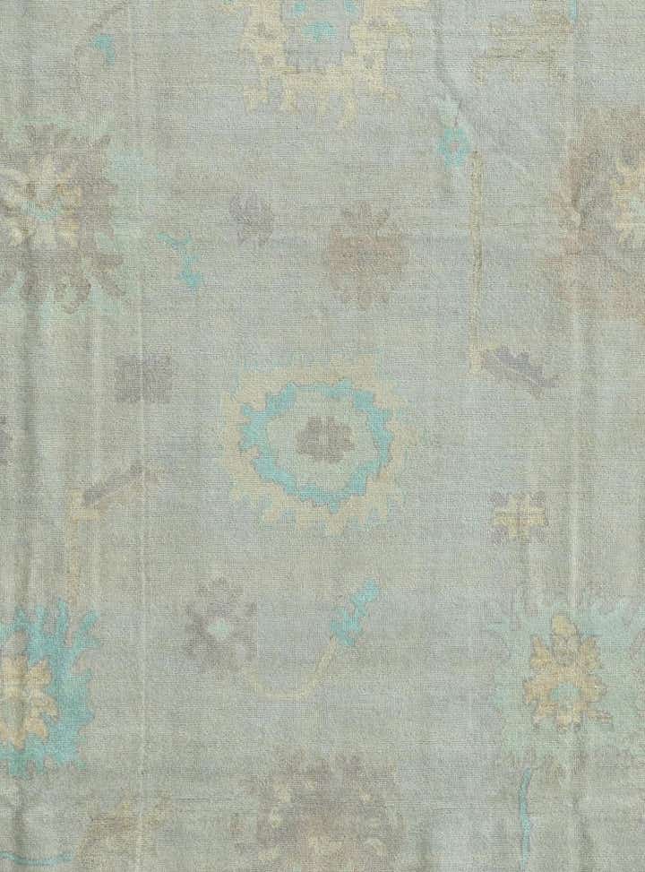 9' 6 x 11' 10 Hand Knotted Oushak Wool Rug