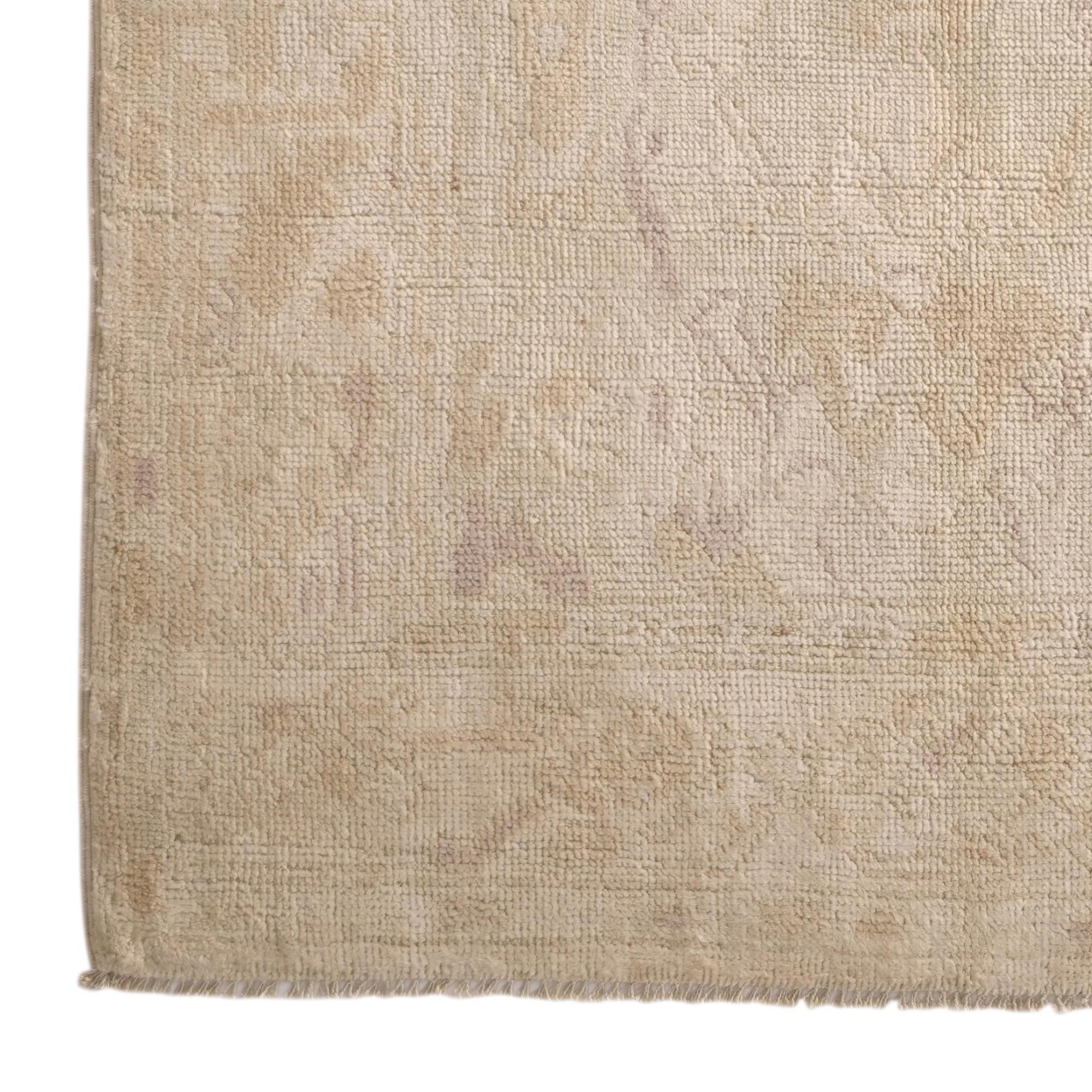 4' 1 x 6' 3 Hand Knotted Oushak Wool Rug