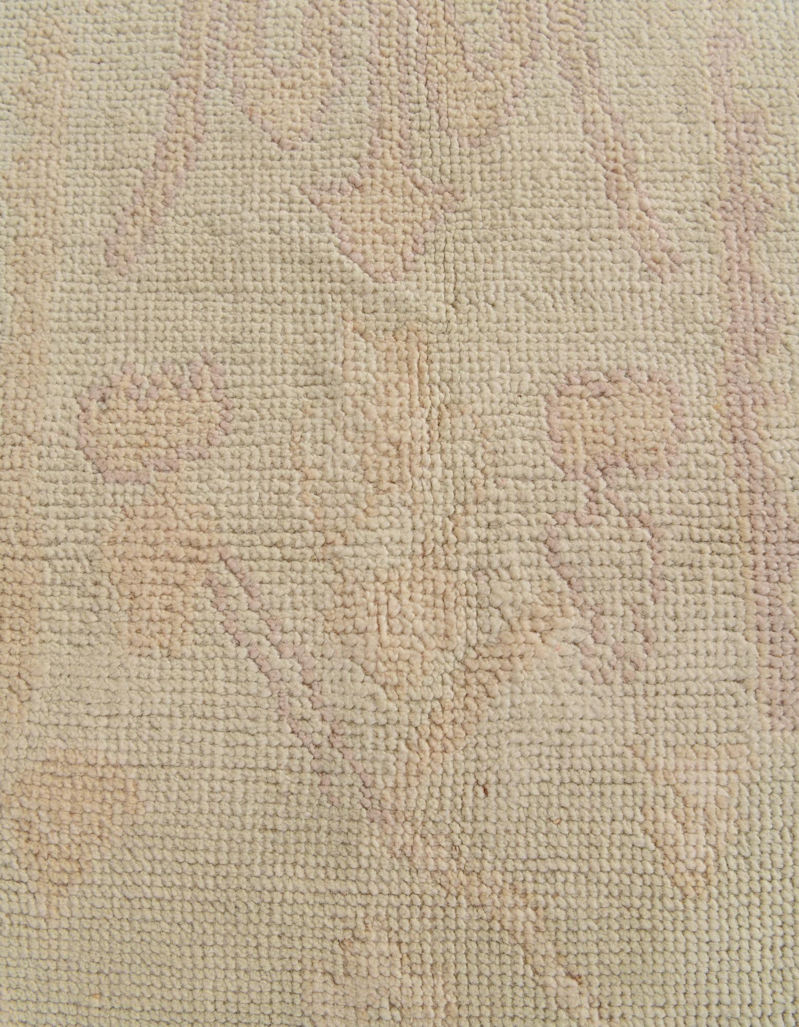 4' 1 x 6' 3 Hand Knotted Oushak Wool Rug