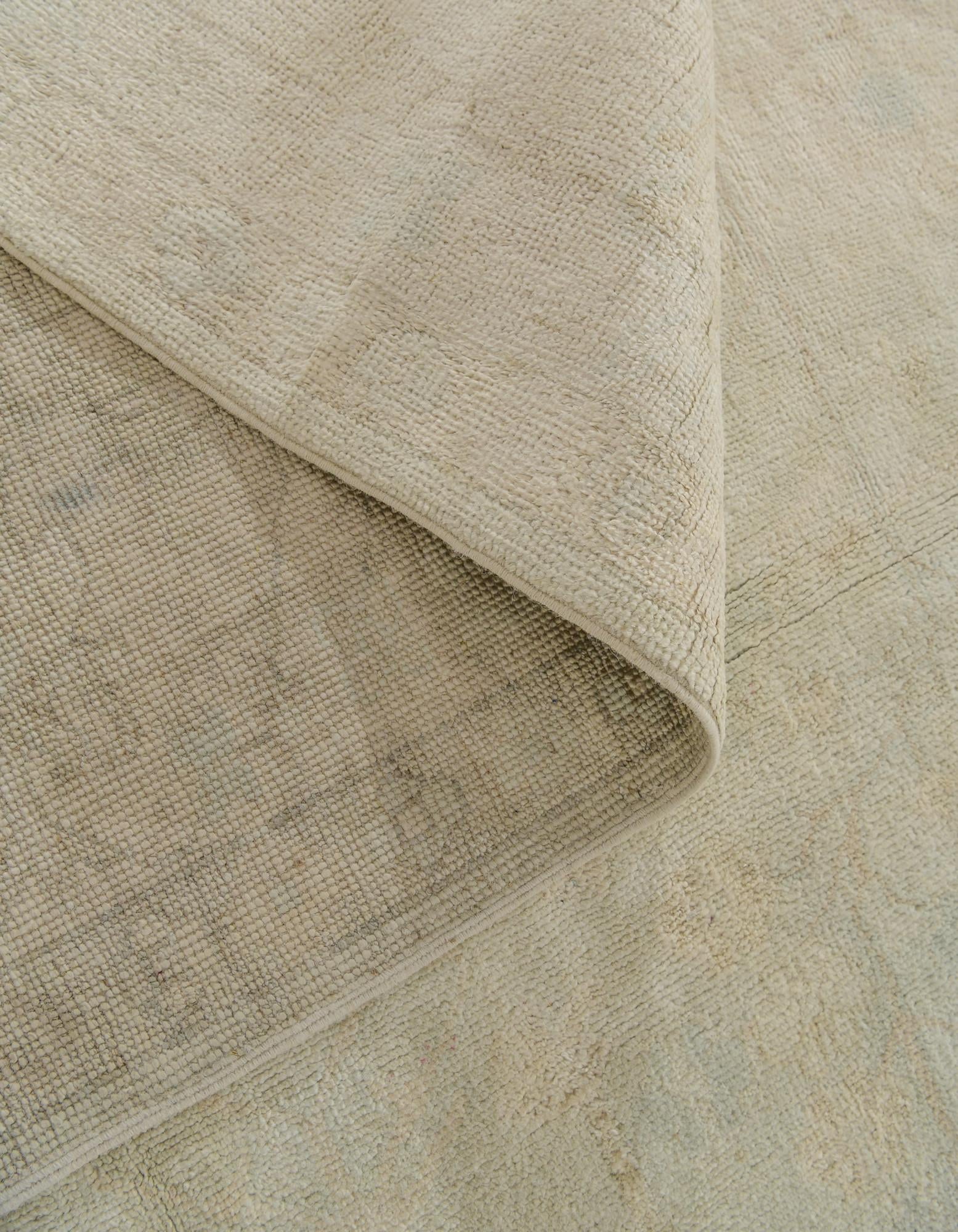 8' x 9' 11 Hand Knotted Oushak Wool Rug