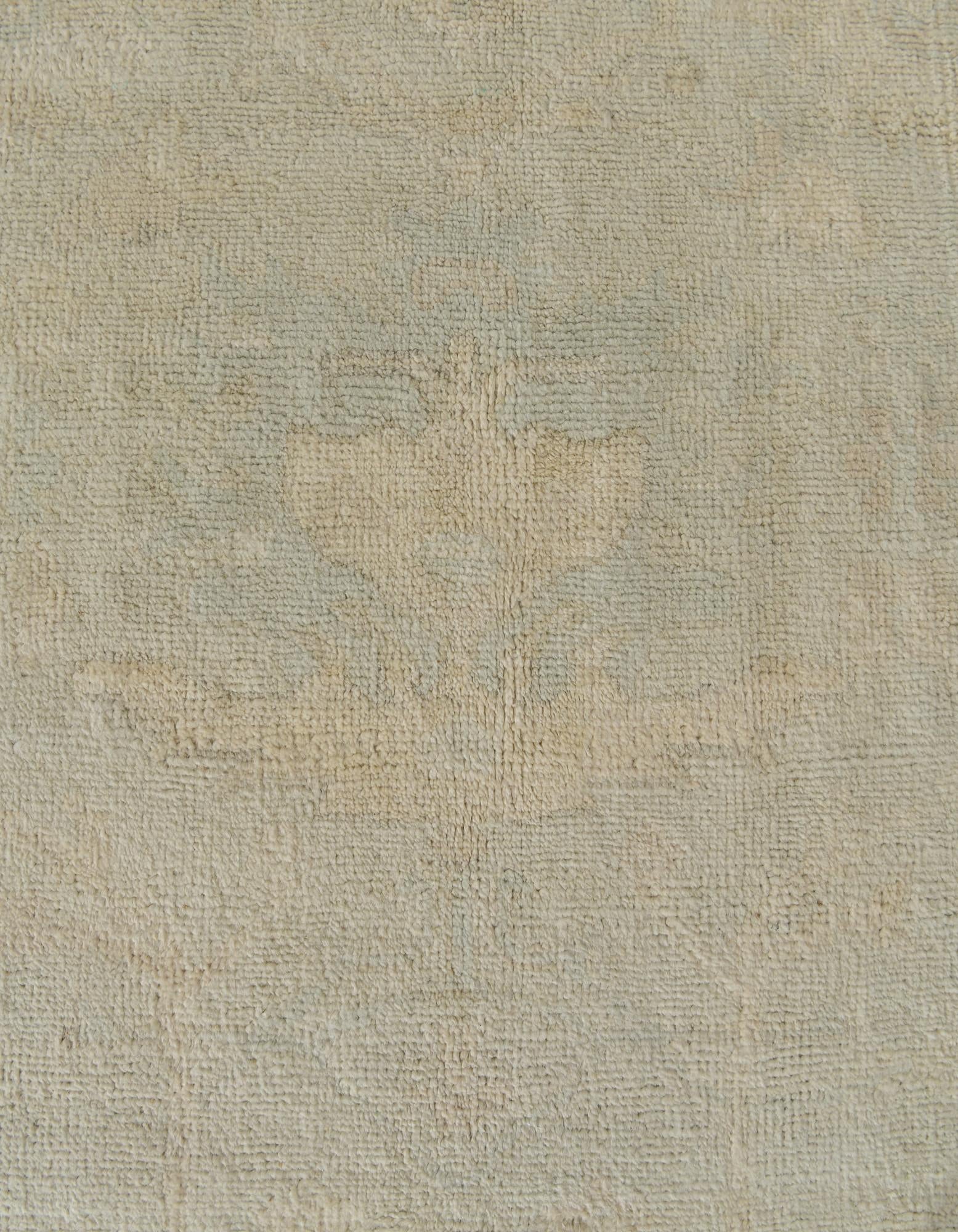 8' x 9' 11 Hand Knotted Oushak Wool Rug
