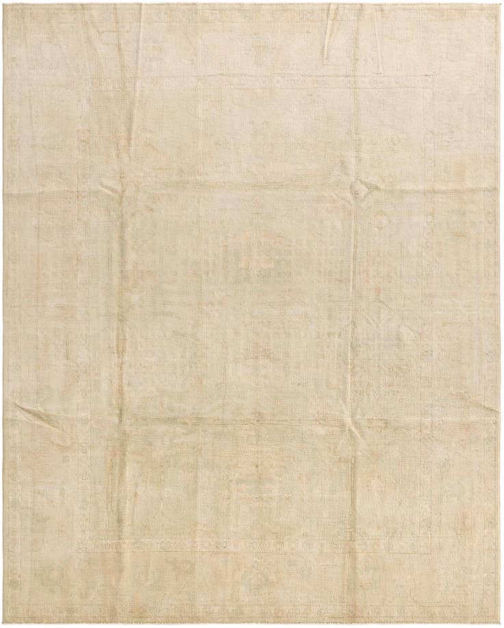 Detail image of 8' x 9' 11 Hand Knotted Oushak Wool Rug