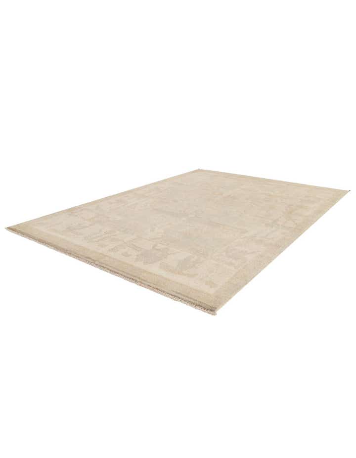 5' 3 x 7' 7 Hand Knotted Oushak Wool Rug