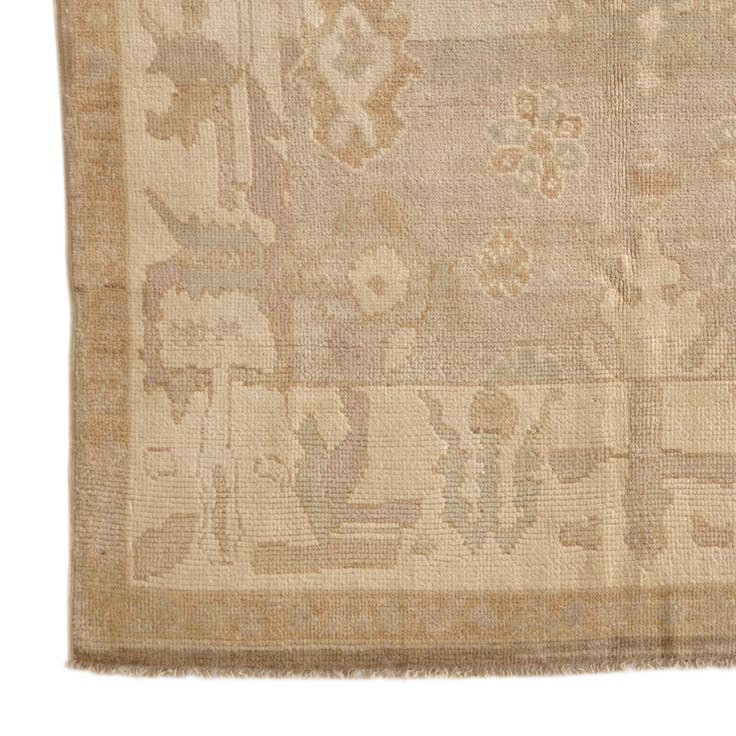 Detail image of 5' 3 x 7' 7 Hand Knotted Oushak Wool Rug