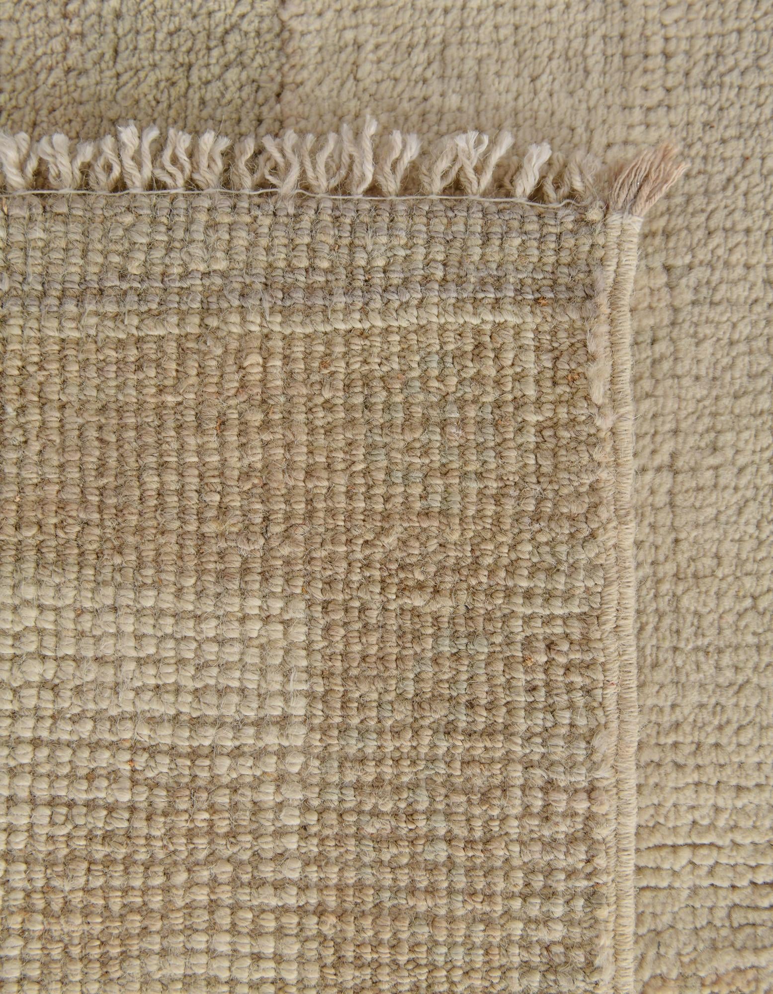 160cm x 230cm Hand Knotted Oushak Wool Rug