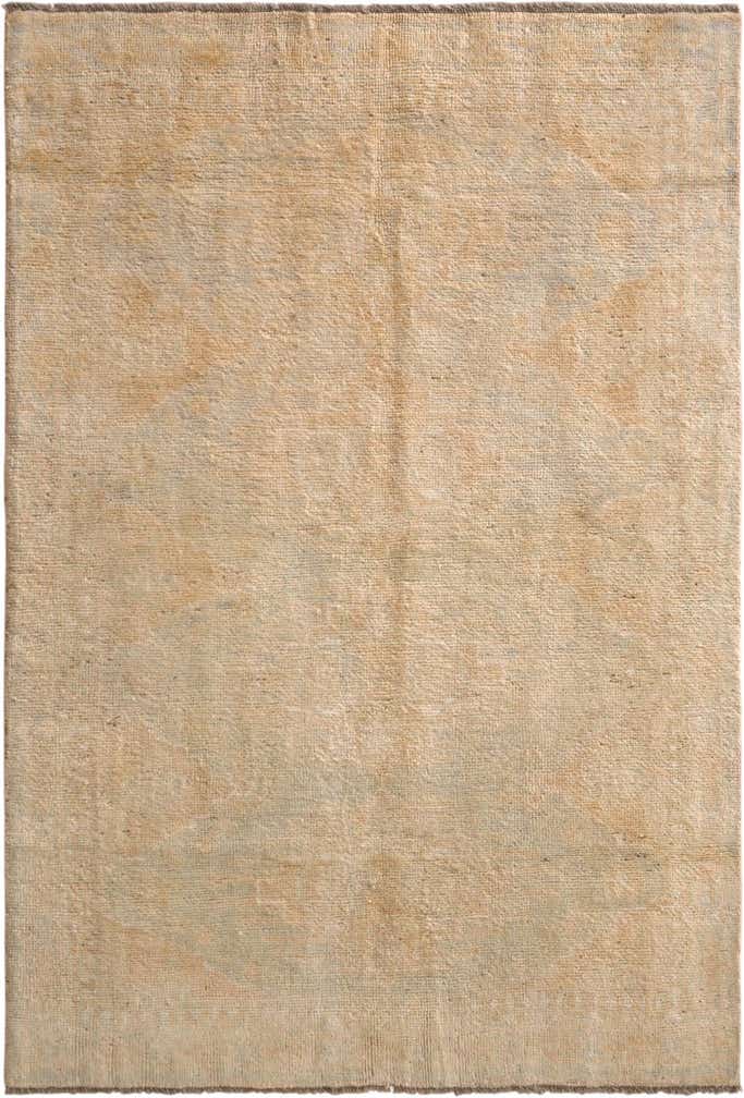 4' 2 x 6' 2 Hand Knotted Oushak Wool Rug