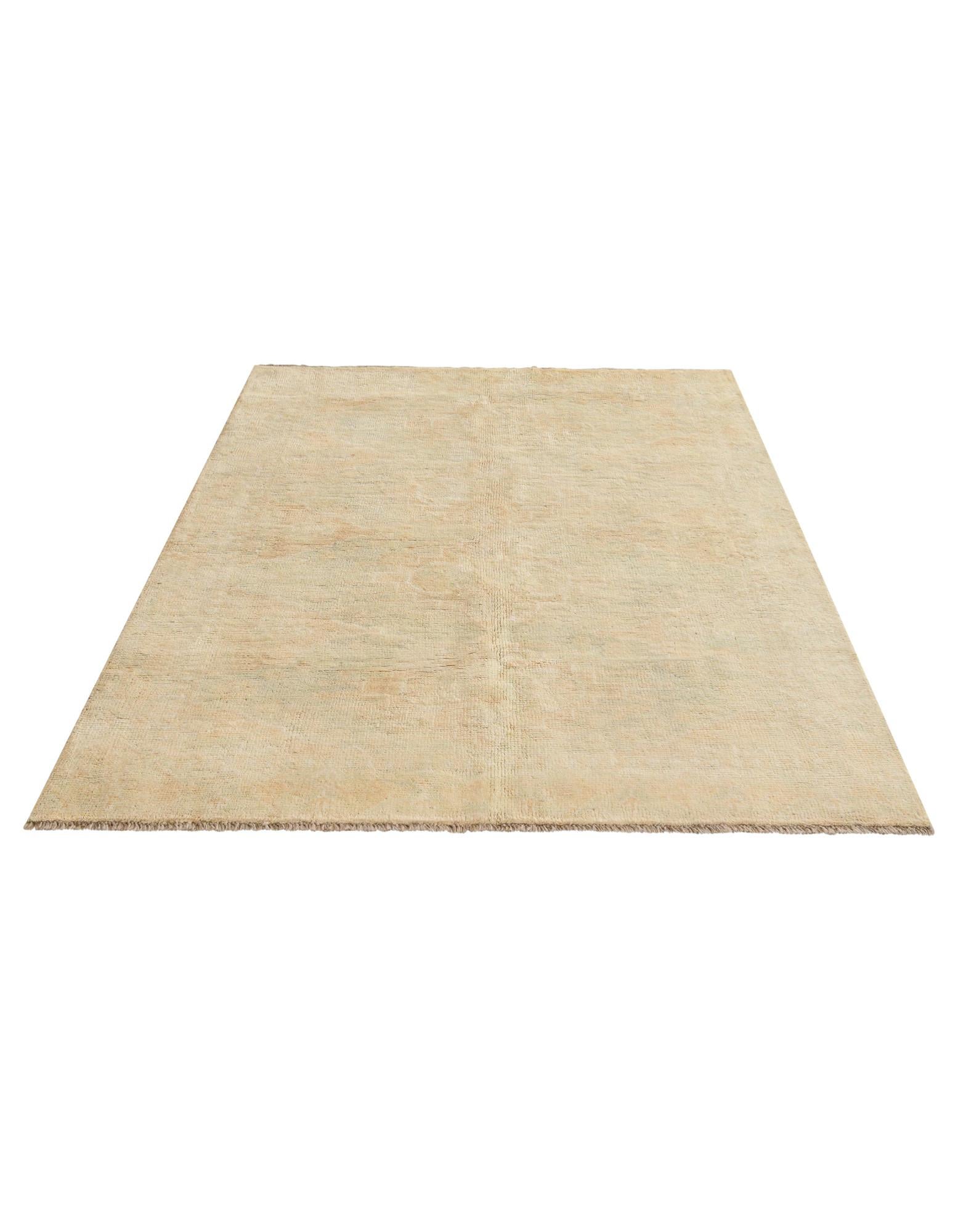 4' 2 x 5' 11 Hand Knotted Oushak Wool Rug