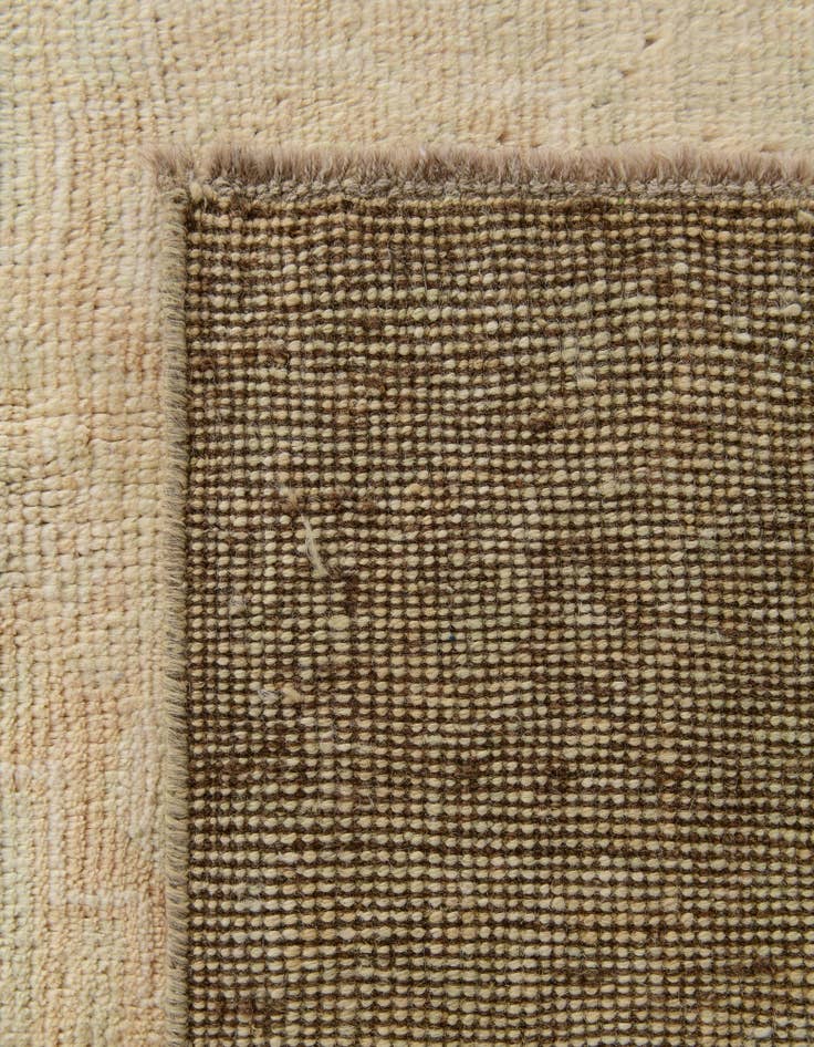 Detail image of 4' 2 x 5' 11 Hand Knotted Oushak Wool Rug