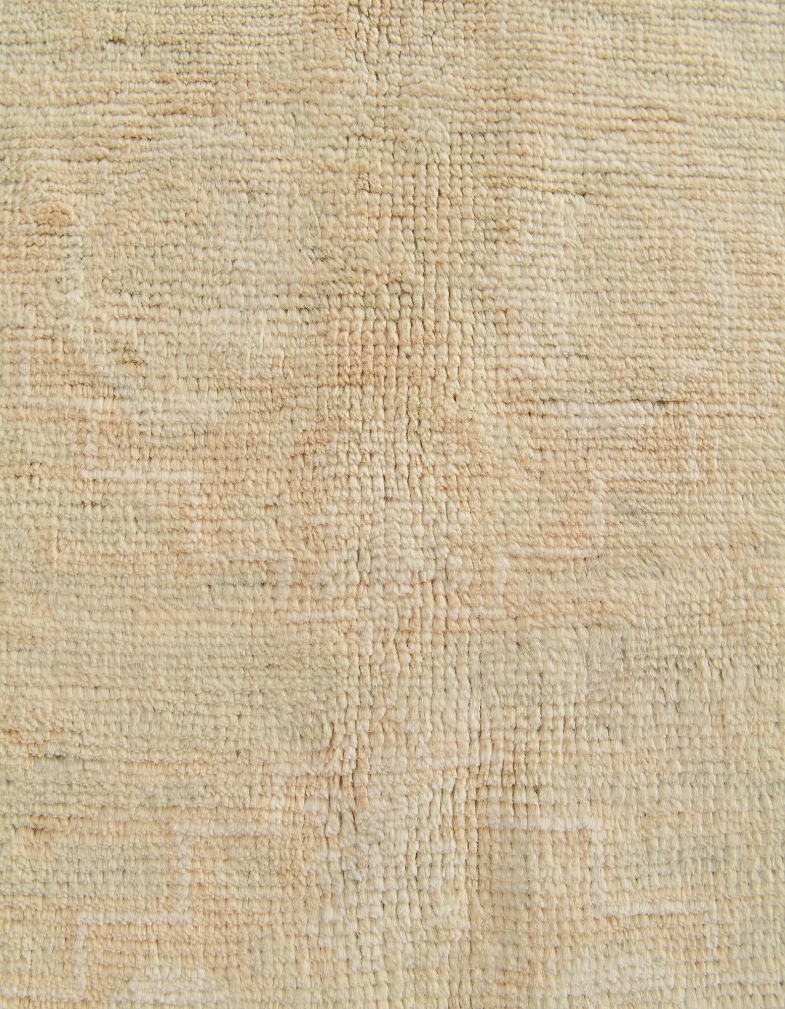 4' 2 x 5' 11 Hand Knotted Oushak Wool Rug
