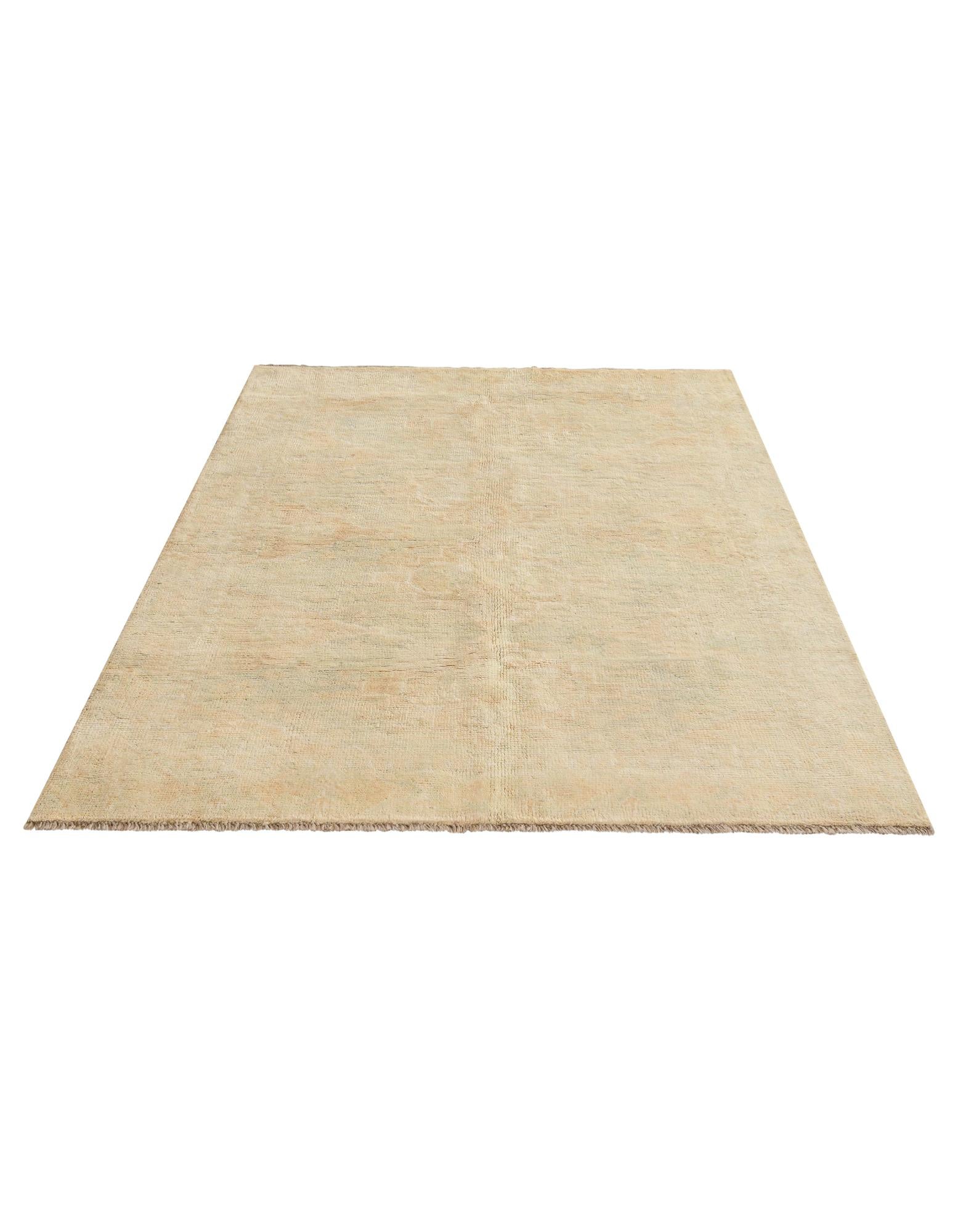4' 2 x 5' 11 Hand Knotted Oushak Wool Rug