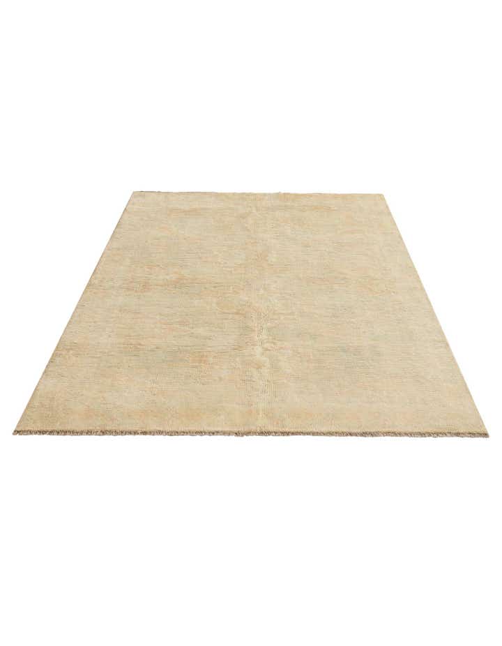 4' 2 x 5' 11 Hand Knotted Oushak Wool Rug