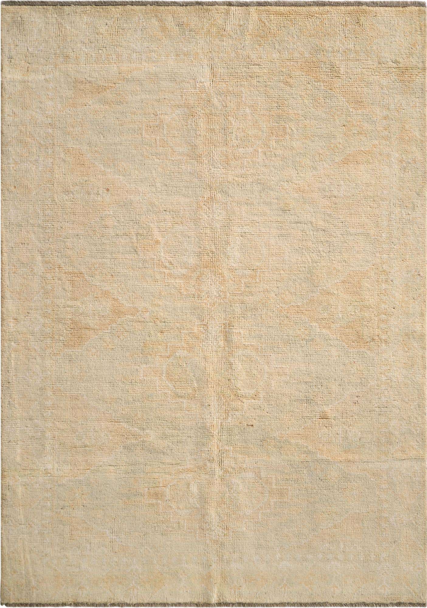 4' 2 x 5' 11 Hand Knotted Oushak Wool Rug