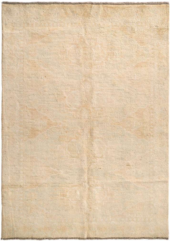 4' 2 x 5' 11 Hand Knotted Oushak Wool Rug
