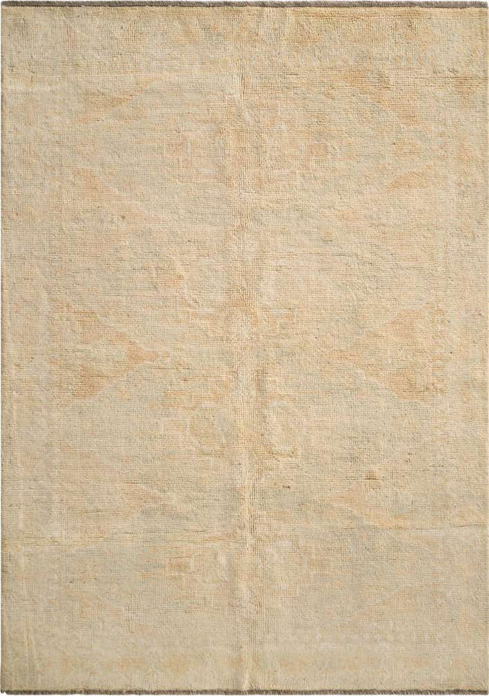 4' 2 x 5' 11 Hand Knotted Oushak Wool Rug