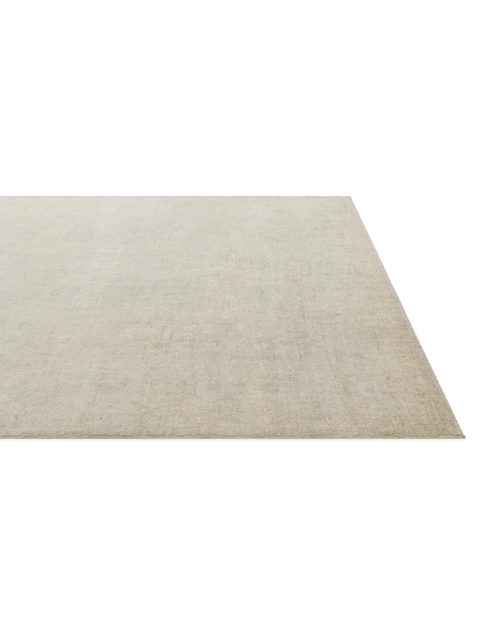 8' 1 x 9' 7 Hand Knotted Oushak Wool Rug