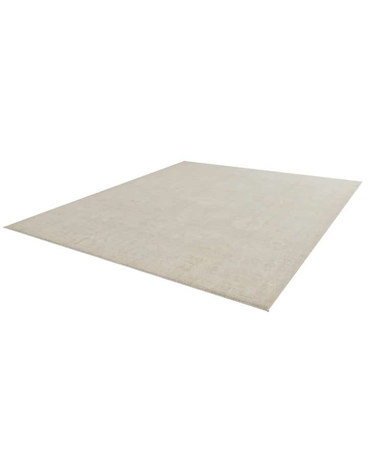 8' 1 x 9' 7 Hand Knotted Oushak Wool Rug