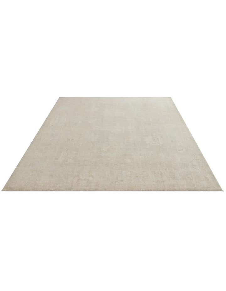 8' 1 x 9' 7 Hand Knotted Oushak Wool Rug