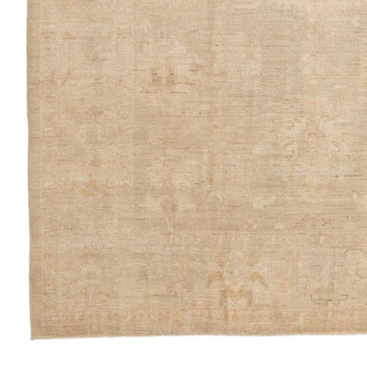 Detail image of 8' 1 x 9' 7 Hand Knotted Oushak Wool Rug