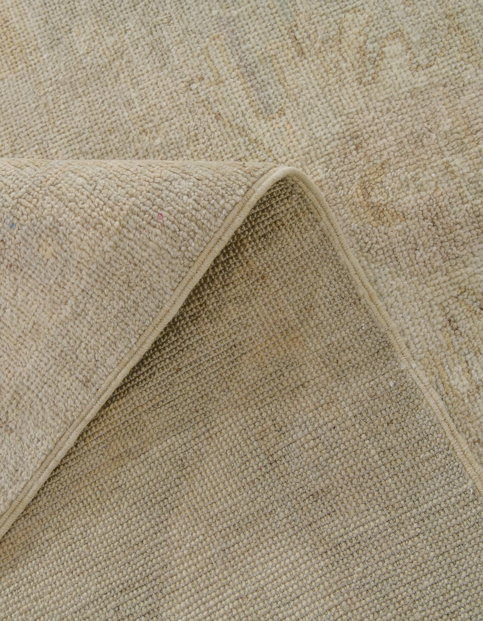 8' 1 x 9' 7 Hand Knotted Oushak Wool Rug