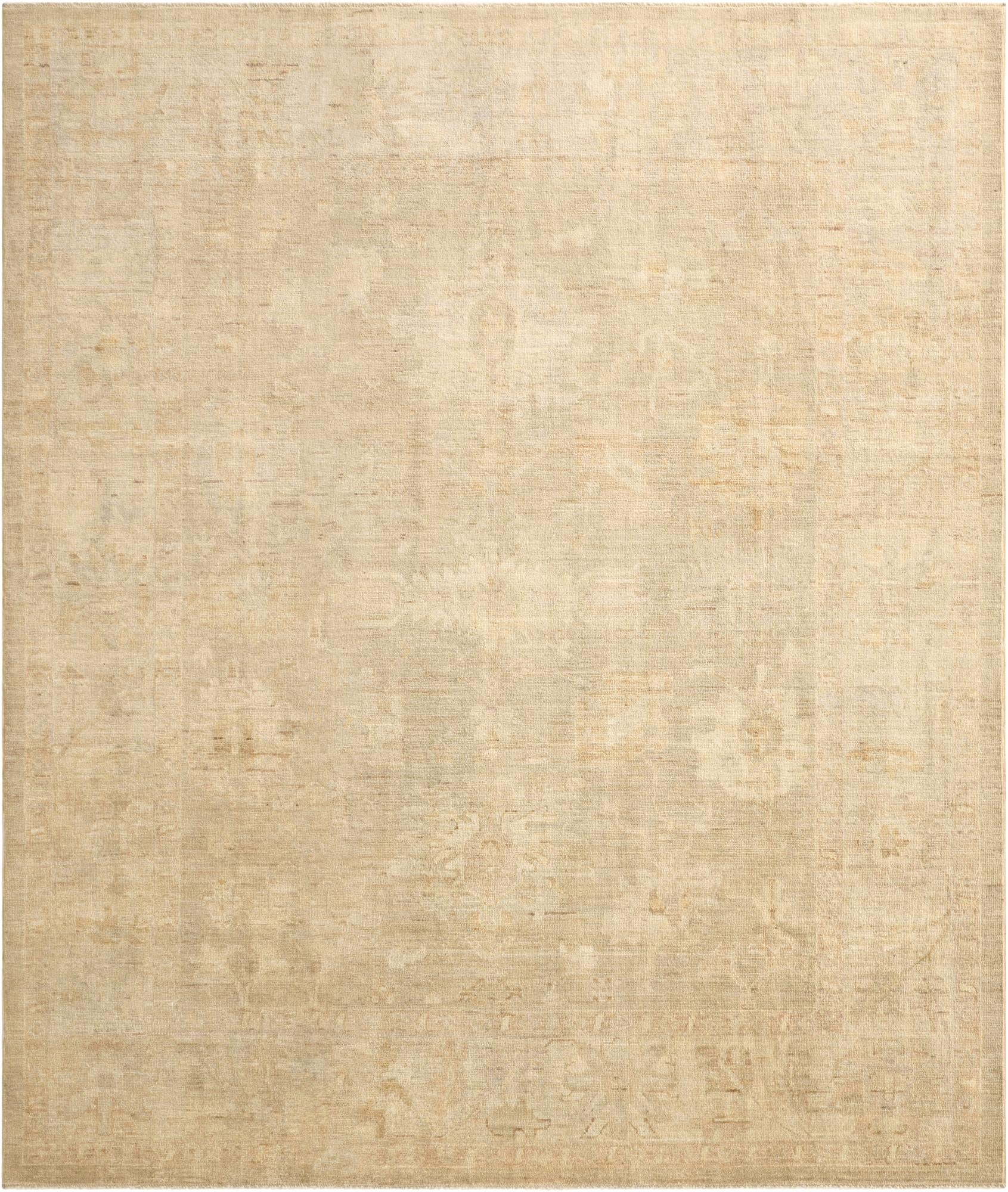 8' 1 x 9' 7  Hand Knotted Oushak Wool Rug