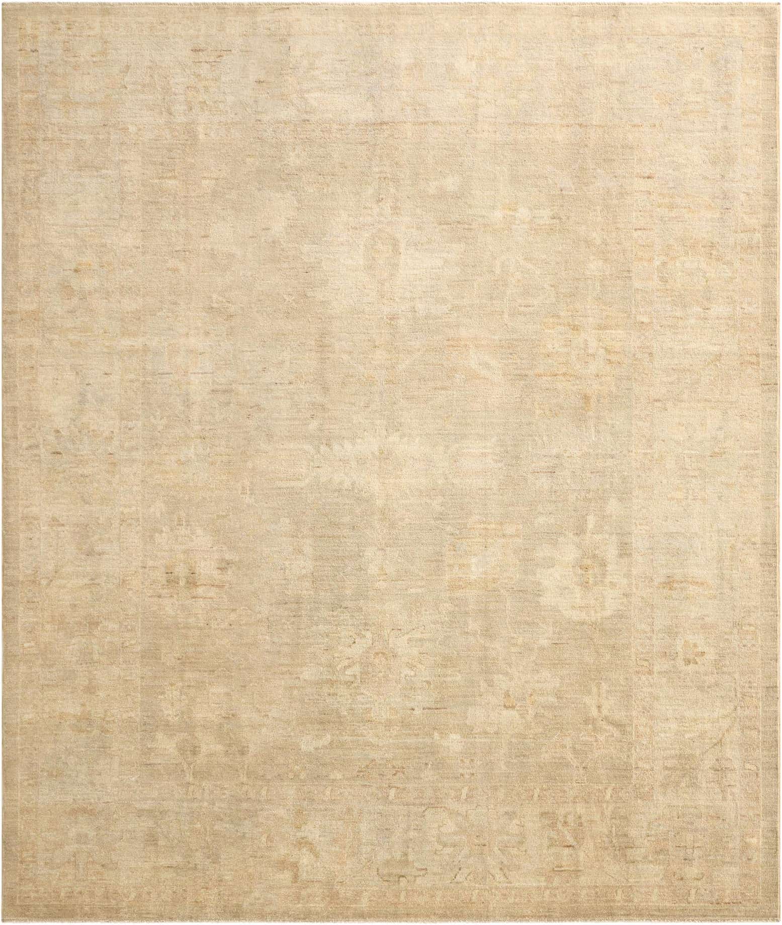 8' 1 x 9' 7 Hand Knotted Oushak Wool Rug