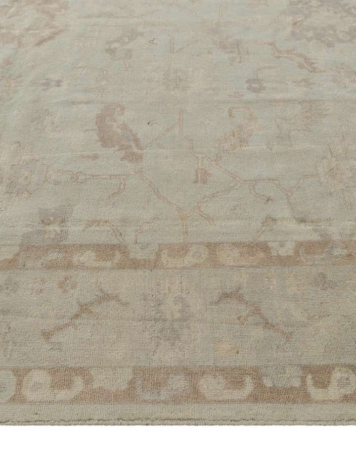 8' 3 x 9' 10 Hand Knotted Oushak Wool Rug