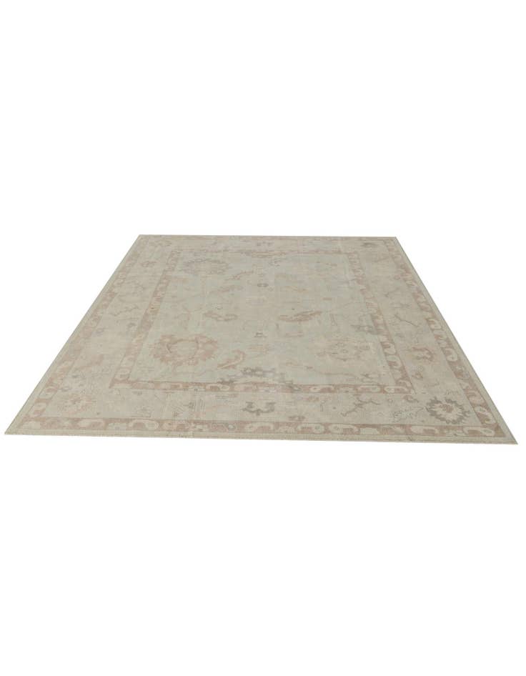 Detail image of 8' 3 x 9' 10 Hand Knotted Oushak Wool Rug