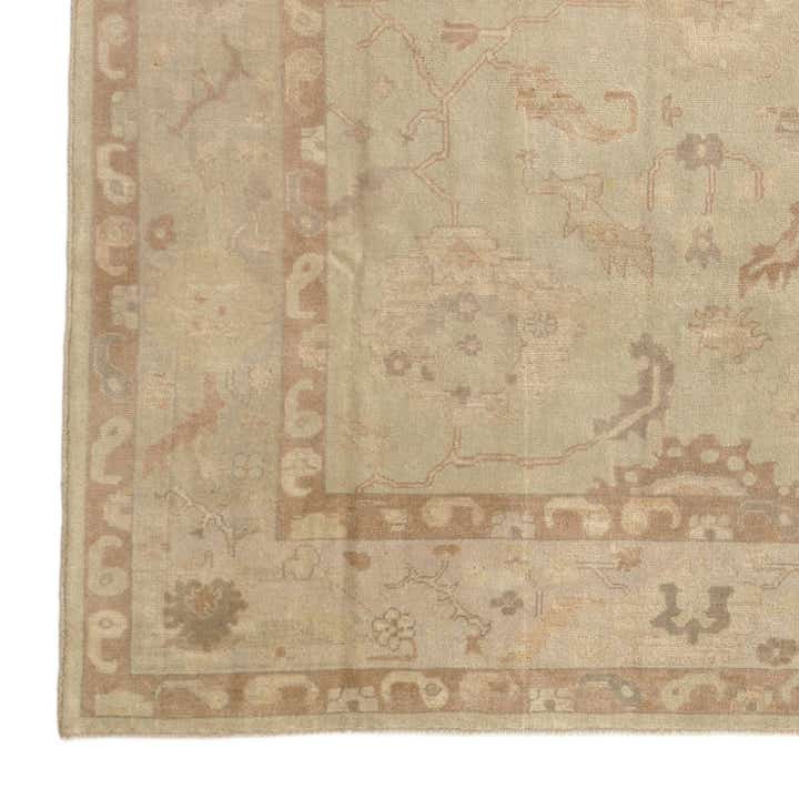 8' 3 x 9' 10 Hand Knotted Oushak Wool Rug
