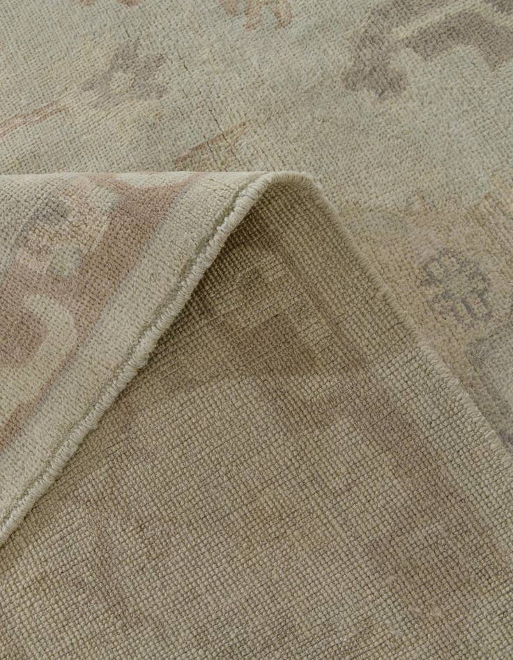 Detail image of 8' 3 x 9' 10  Hand Knotted Oushak Wool Rug