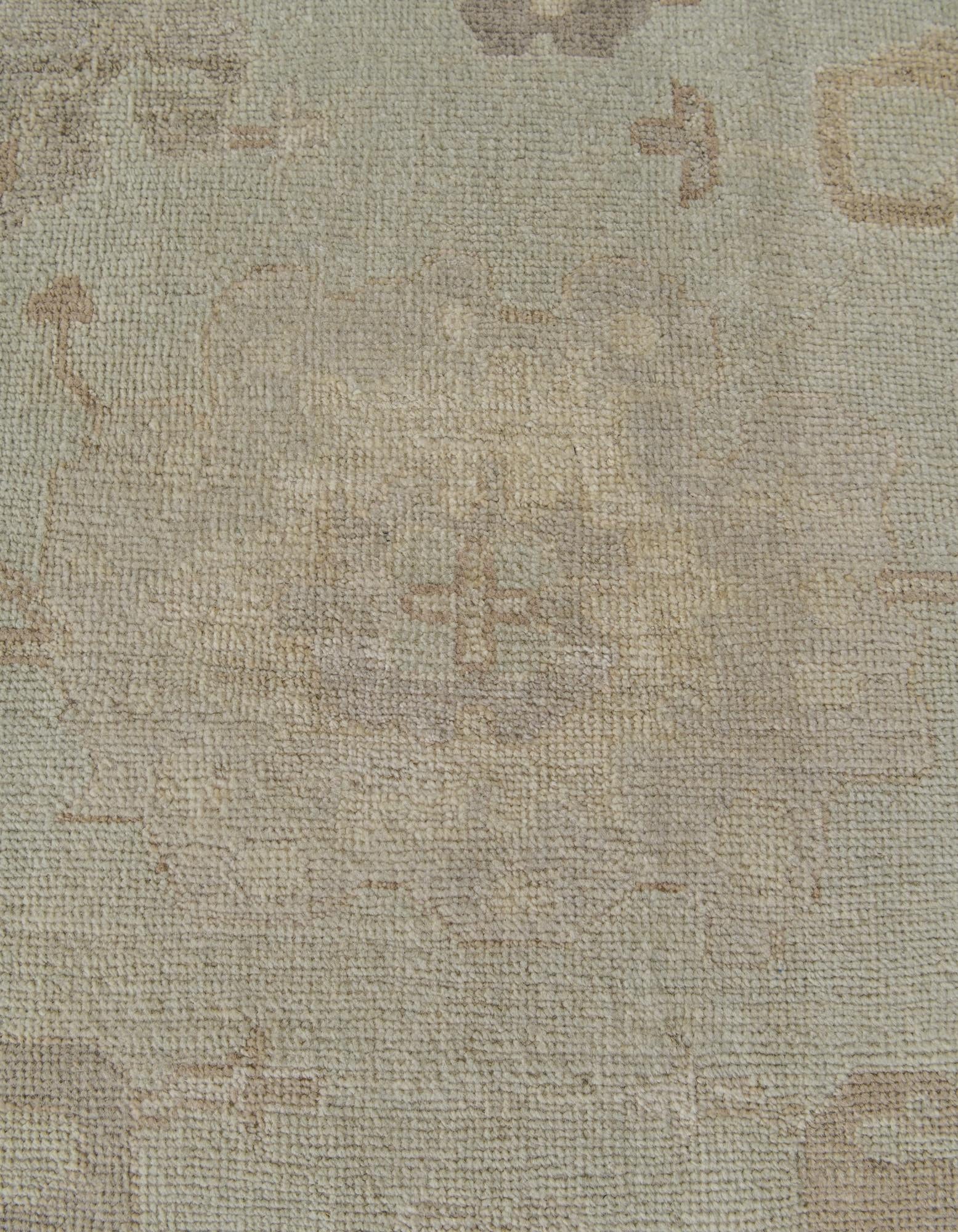 8' 3 x 9' 10 Hand Knotted Oushak Wool Rug