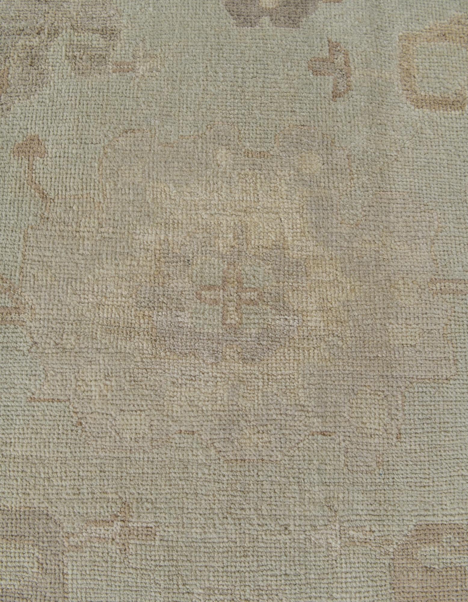 8' 3 x 9' 10 Hand Knotted Oushak Wool Rug
