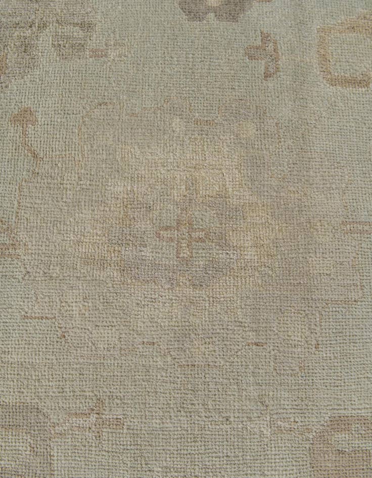 Detail image of 8' 3 x 9' 10 Hand Knotted Oushak Wool Rug