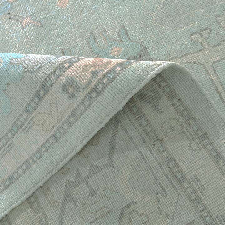 9' 2 x 12' 3 Hand Knotted Oushak Wool Rug