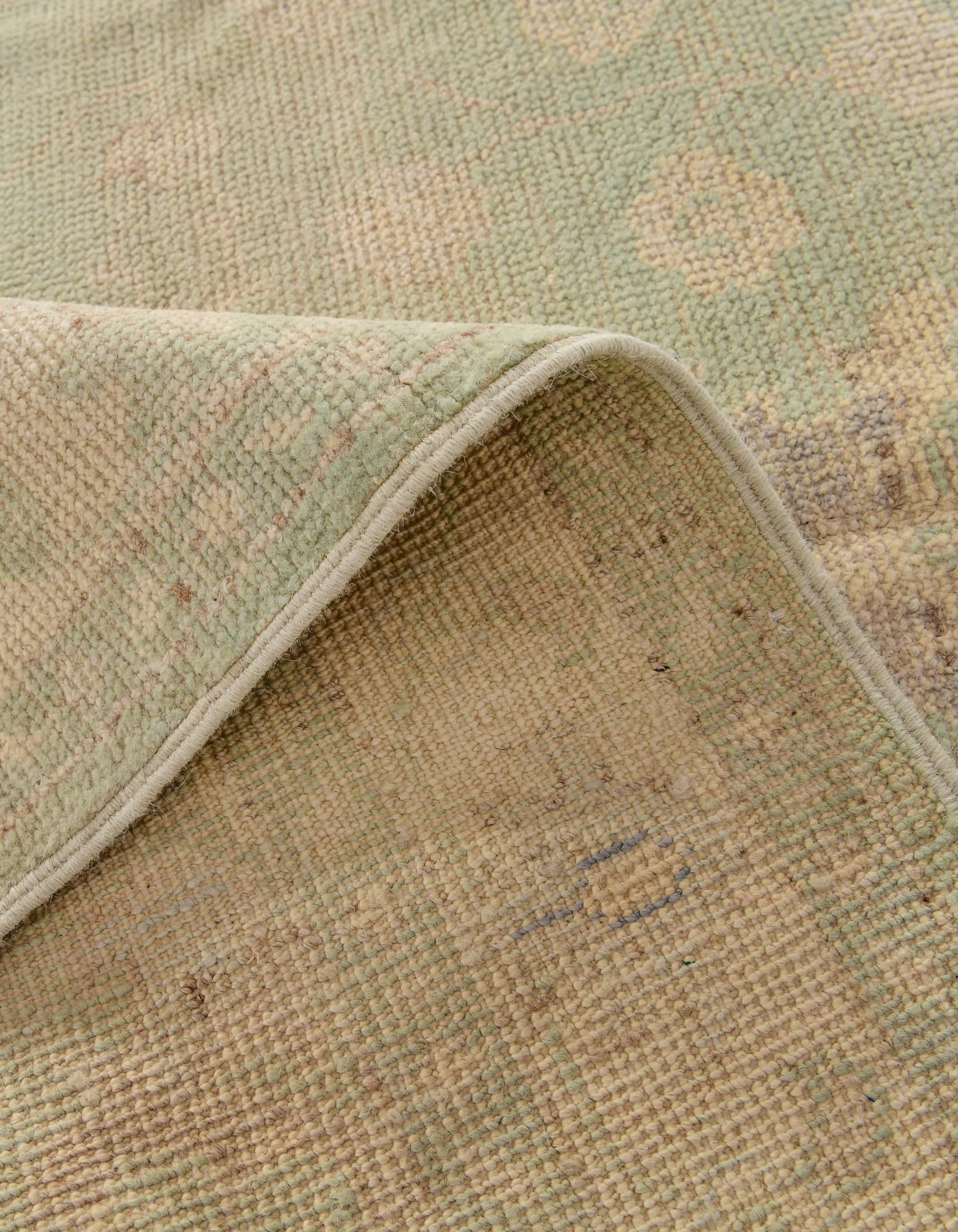 125cm x 175cm anudado a mano Oushak Alfombra Lana