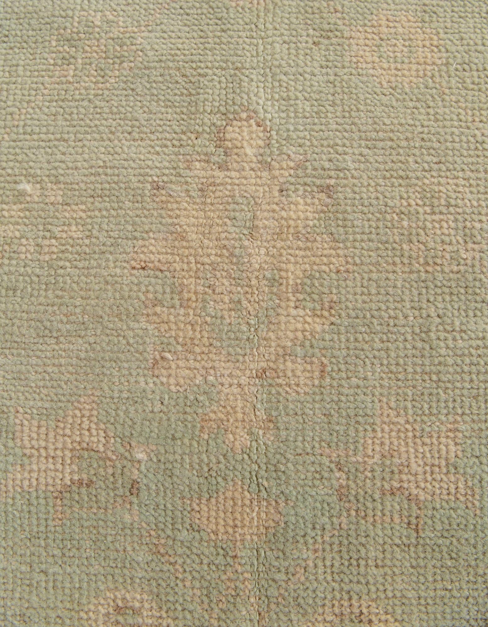 125cm x 175cm anudado a mano Oushak Alfombra Lana