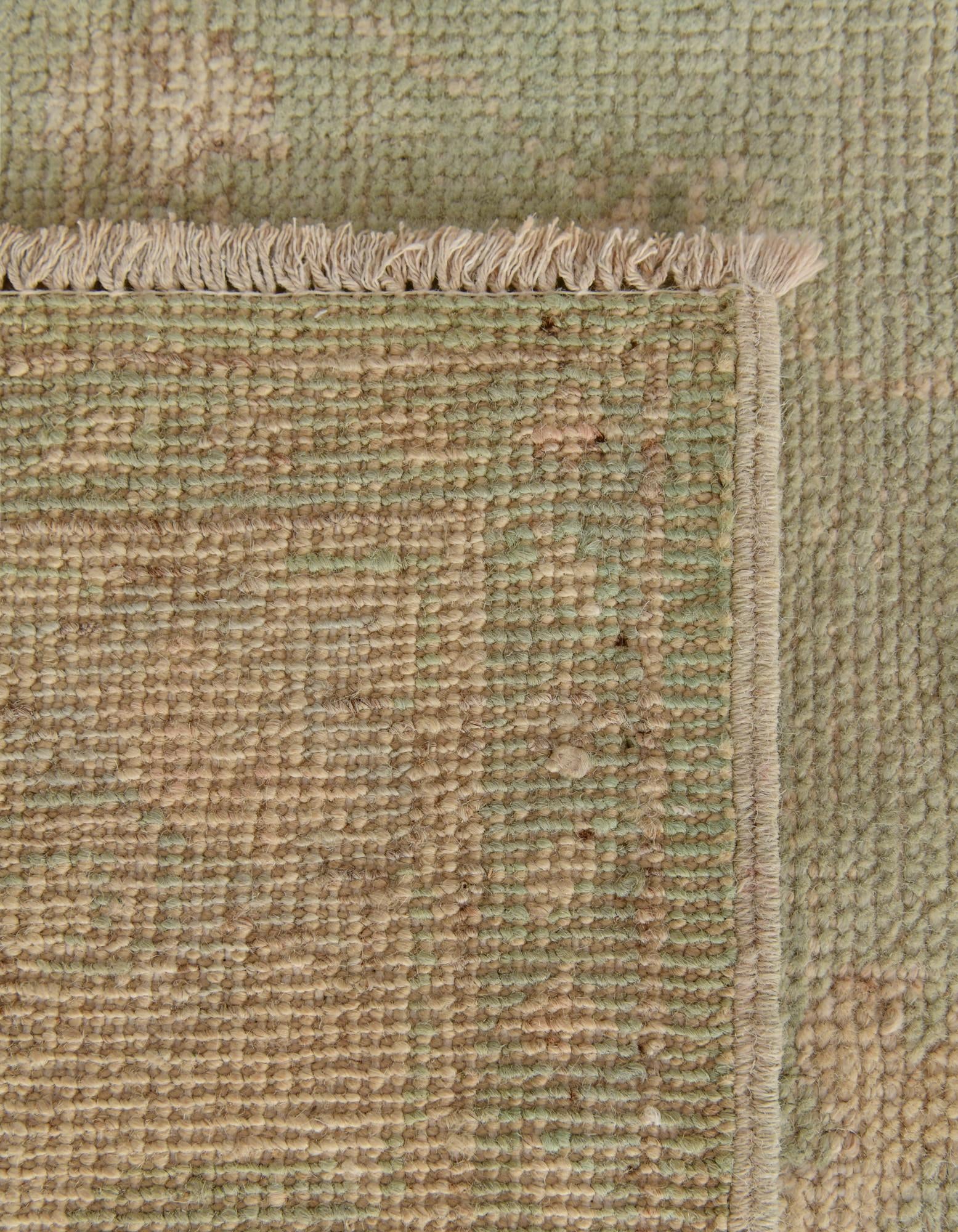125cm x 175cm anudado a mano Oushak Alfombra Lana