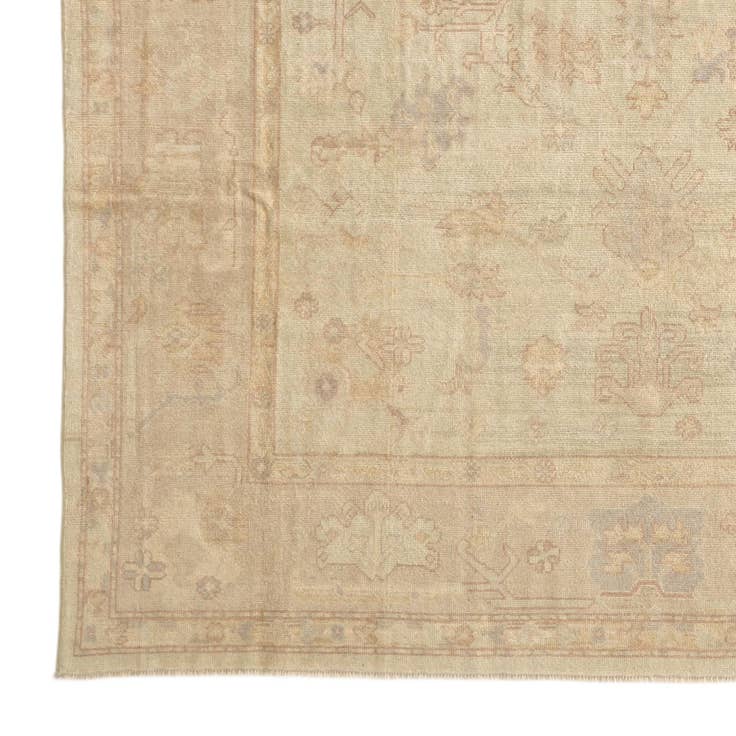 Detail image of 8' x 10' Hand Knotted Oushak Wool Rug