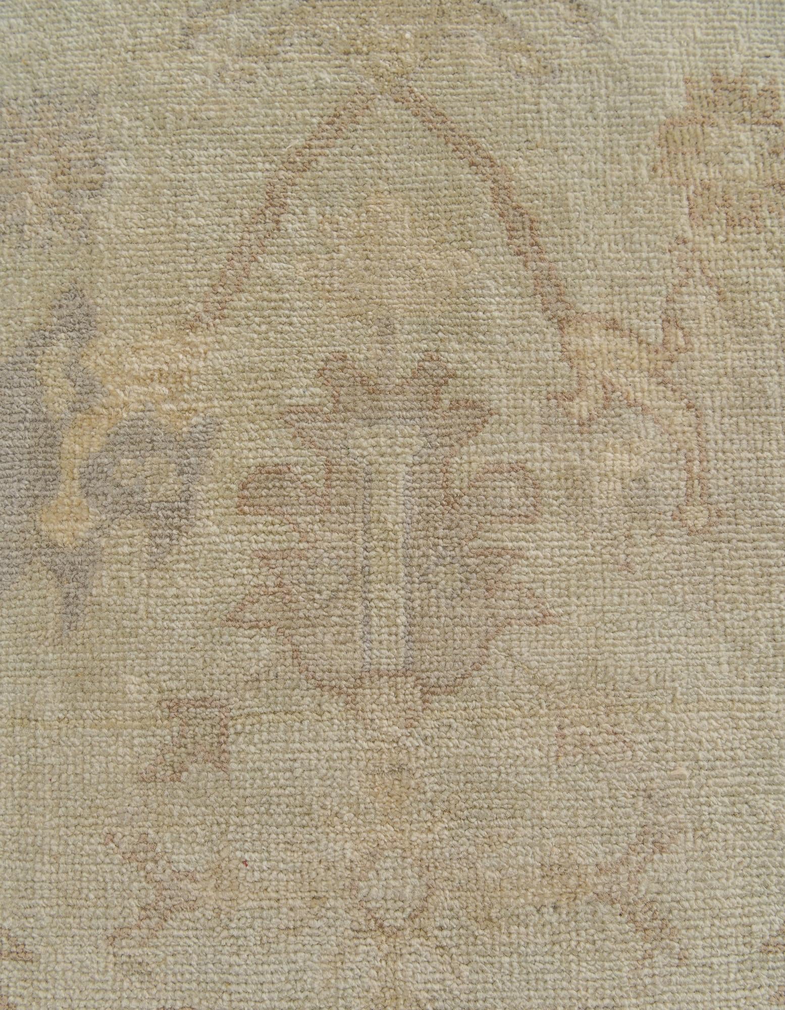 8' x 10' Hand Knotted Oushak Wool Rug