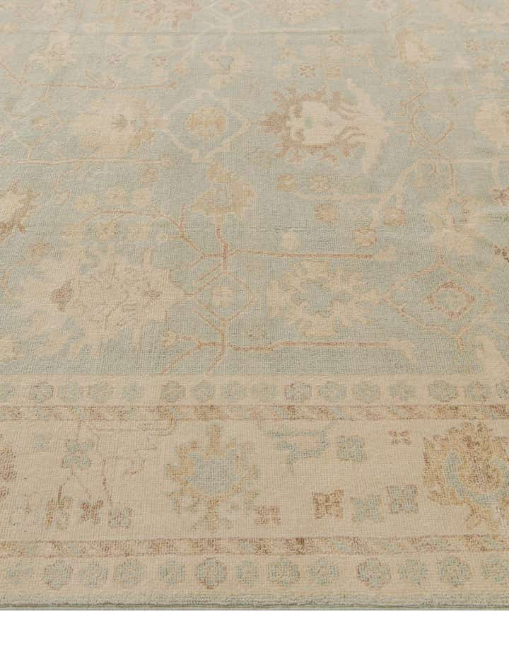 8' x 9' 3 Hand Knotted Oushak Wool Rug