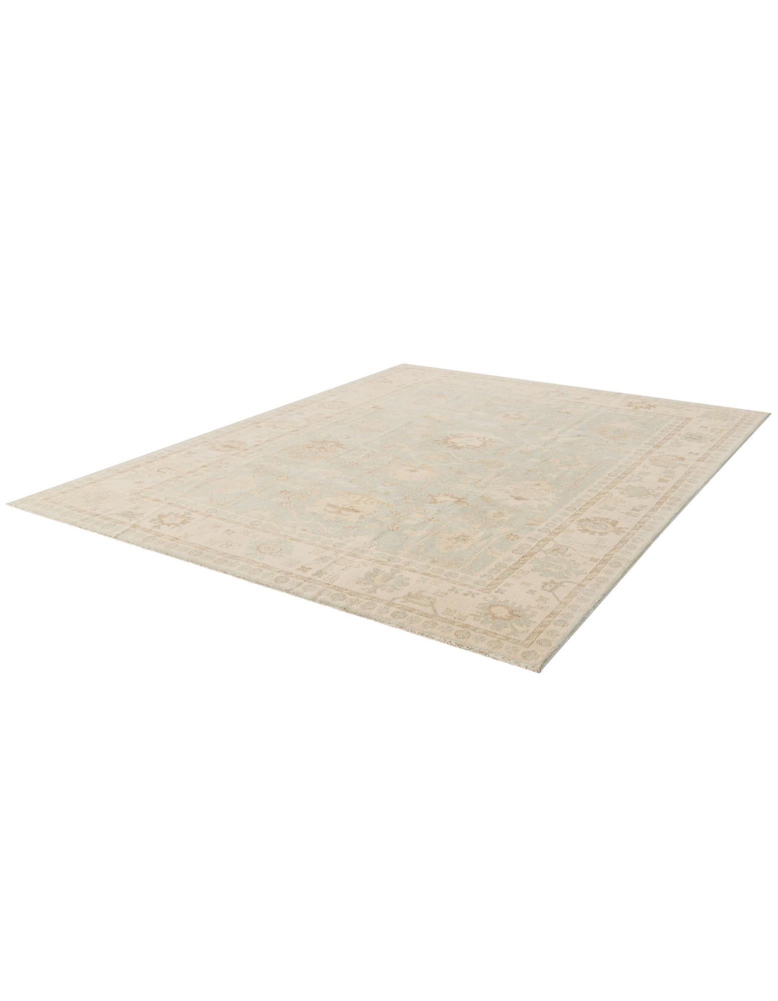 8' x 9' 3 Hand Knotted Oushak Wool Rug