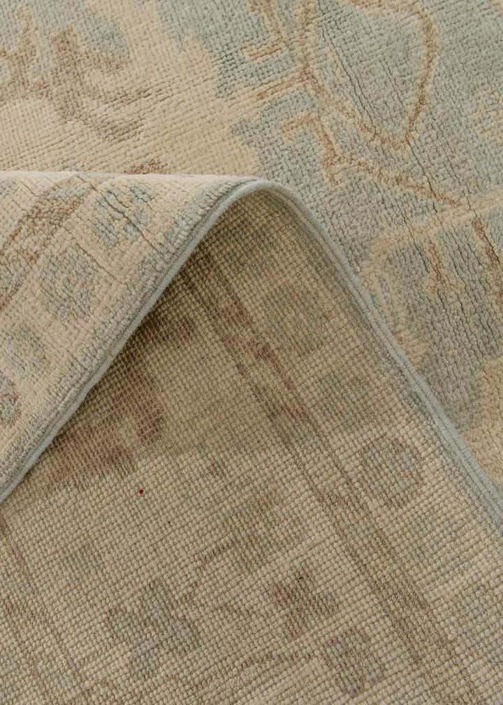 8' x 9' 3 Hand Knotted Oushak Wool Rug