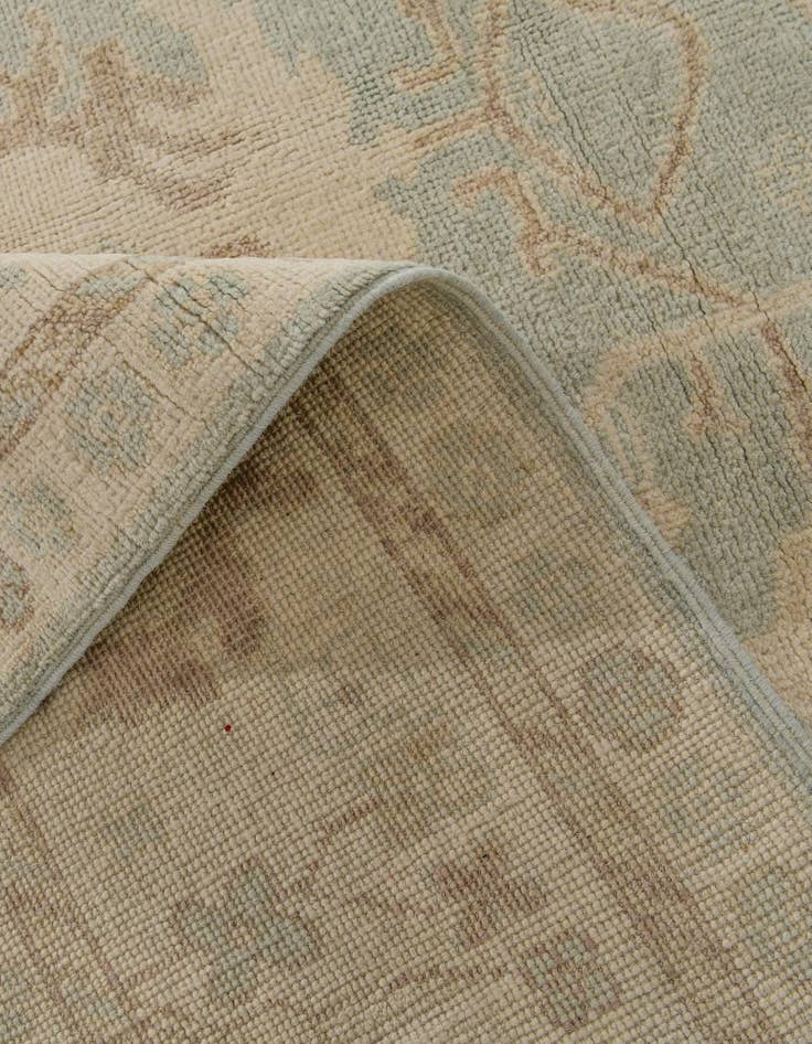 Detail image of 8' x 9' 3 Hand Knotted Oushak Wool Rug