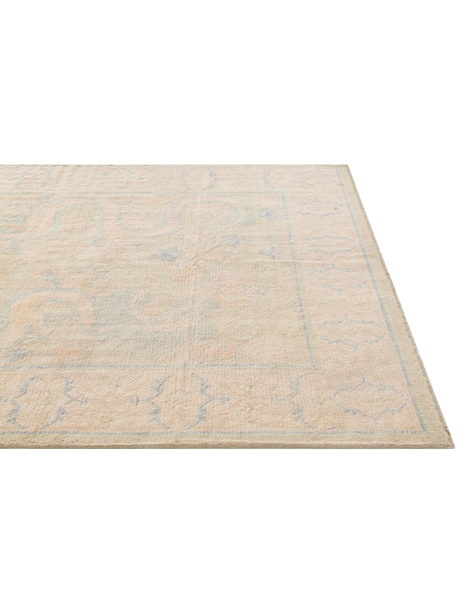 5' 10 x 7' 11 Hand Knotted Oushak Wool Rug