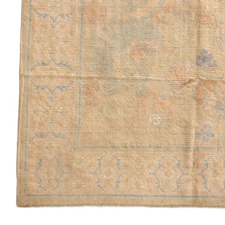 Detail image of 5' 10 x 7' 11 Hand Knotted Oushak Wool Rug