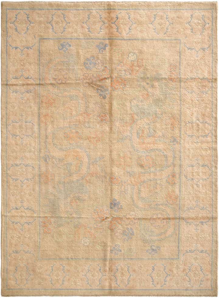 5' 10 x 7' 11 Hand Knotted Oushak Wool Rug