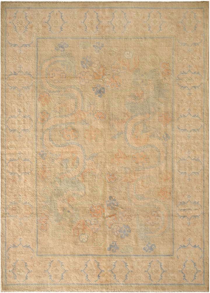 5' 10 x 7' 11 Hand Knotted Oushak Wool Rug