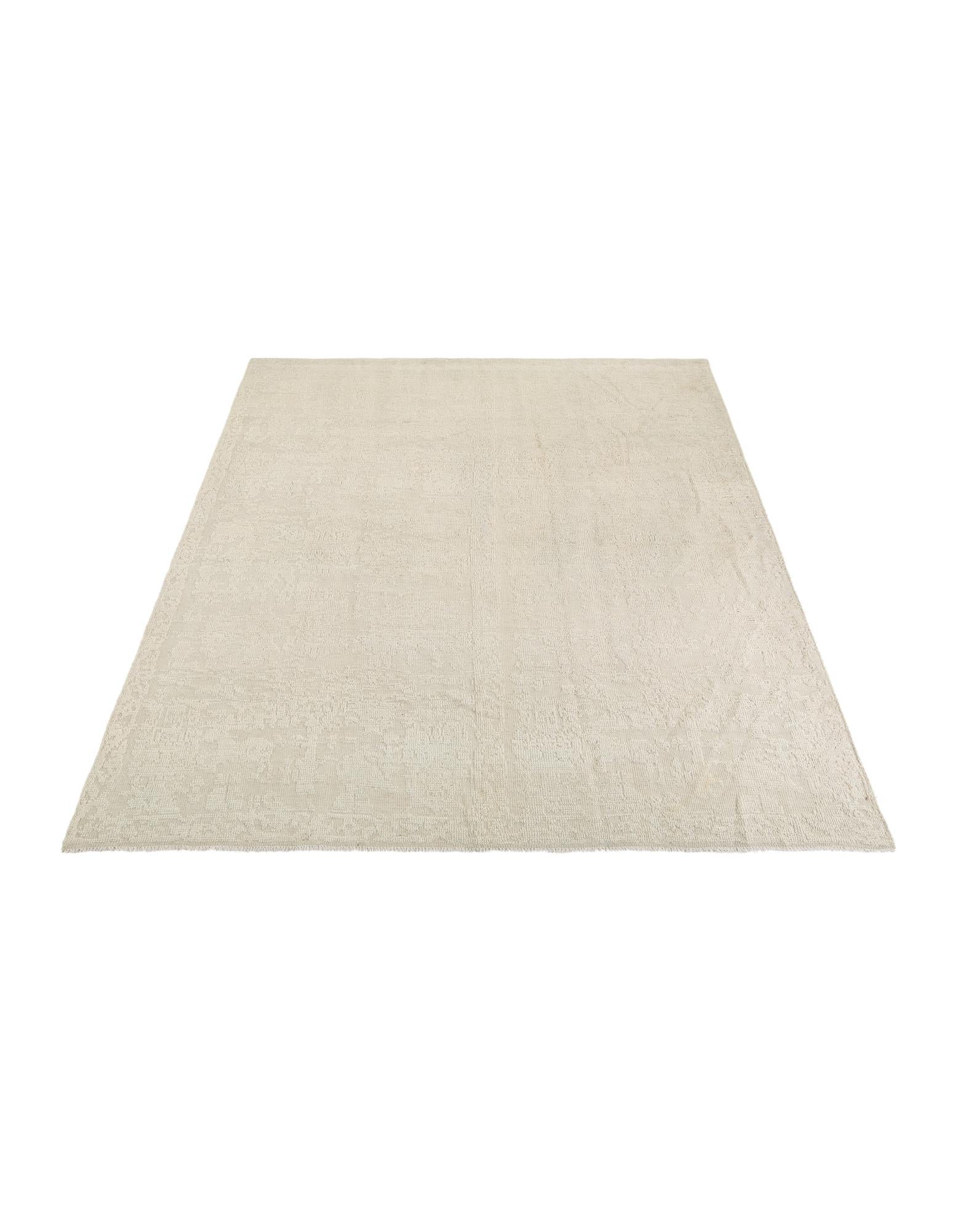 8' x 9' 7 Hand Knotted Oushak Wool Rug