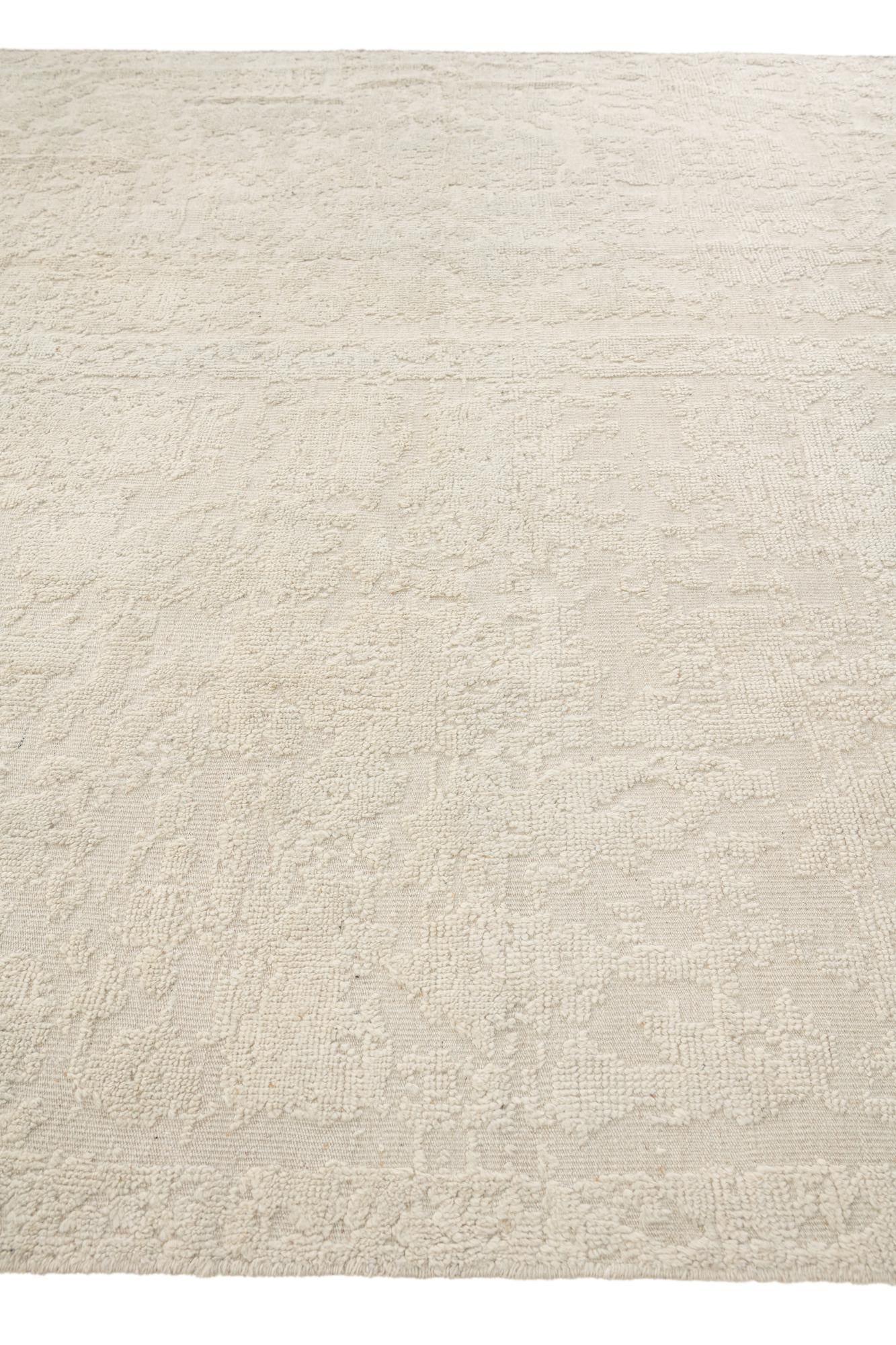 8' x 9' 7 Hand Knotted Oushak Wool Rug