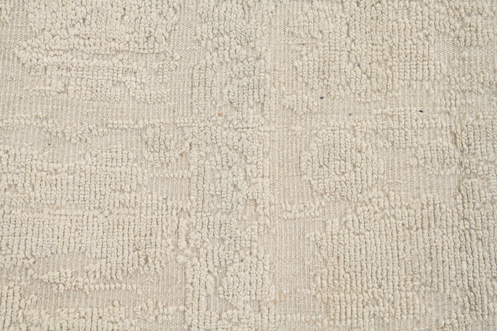 8' x 9' 7 Hand Knotted Oushak Wool Rug