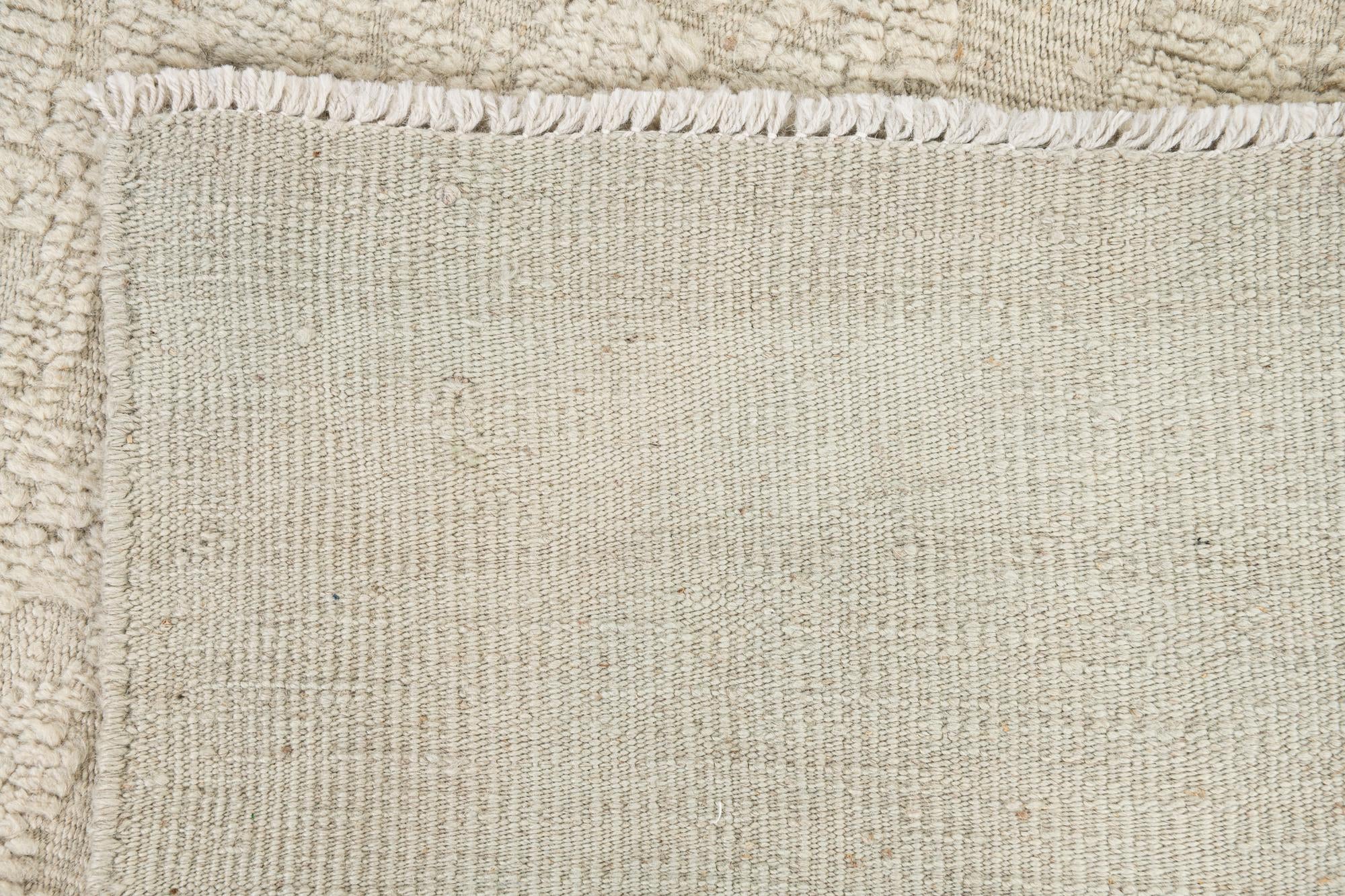8' x 9' 7 Hand Knotted Oushak Wool Rug